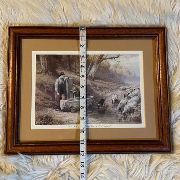 Myles Birket Foster “At The Well” R.W.S (1825-1899) Framed & Matted Print - Picture 10 of 16